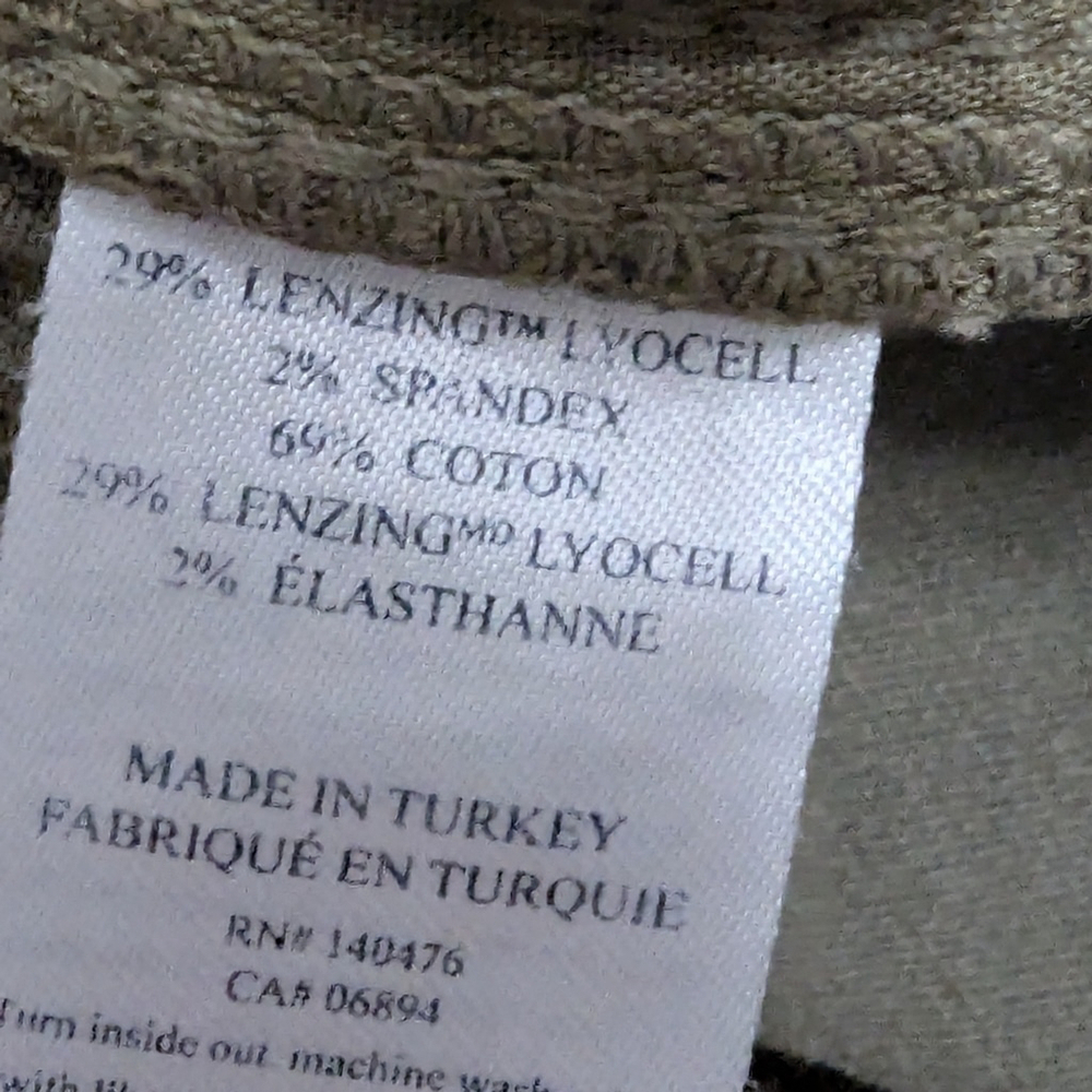 Faherty Women's Mid Rise Margaux Cargo Jogger Pants Sz 26 Field Green Utility - Picture 10 of 12